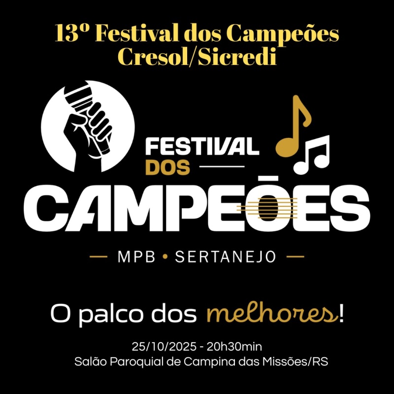Foto de capa da notícia Festival dos Campeões - Primavera